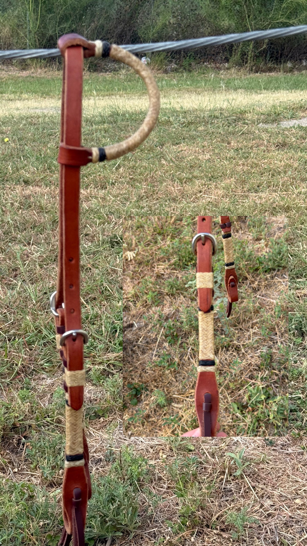 One Ears | Rawhide Braided Headstalls