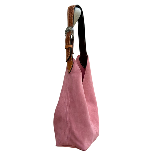 Darlin Duo - Light Pink Suede W/ Rose Strap