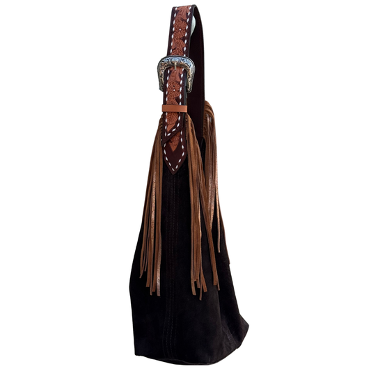 Darlin Duo - Chocolate with Cinnamon Strap with Fringe