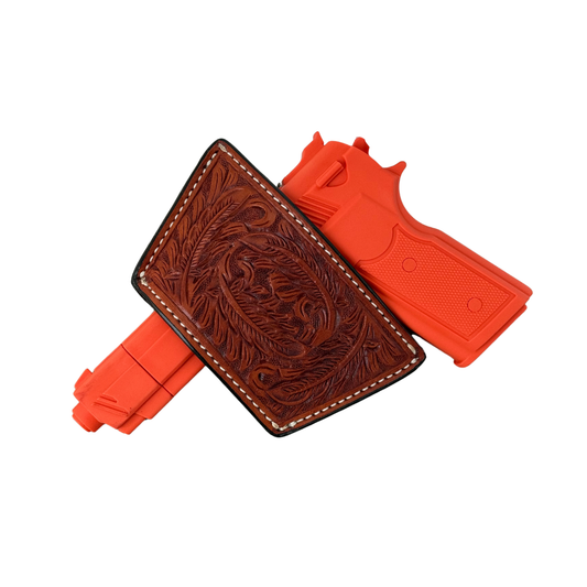 Universal Holster- Cowboy Feather in Toast