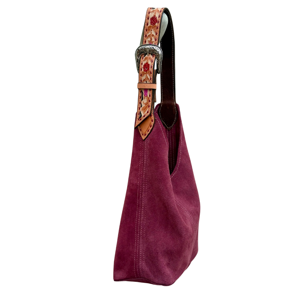 Darlin Duo - Maroon With Cheetah Rose Strap
