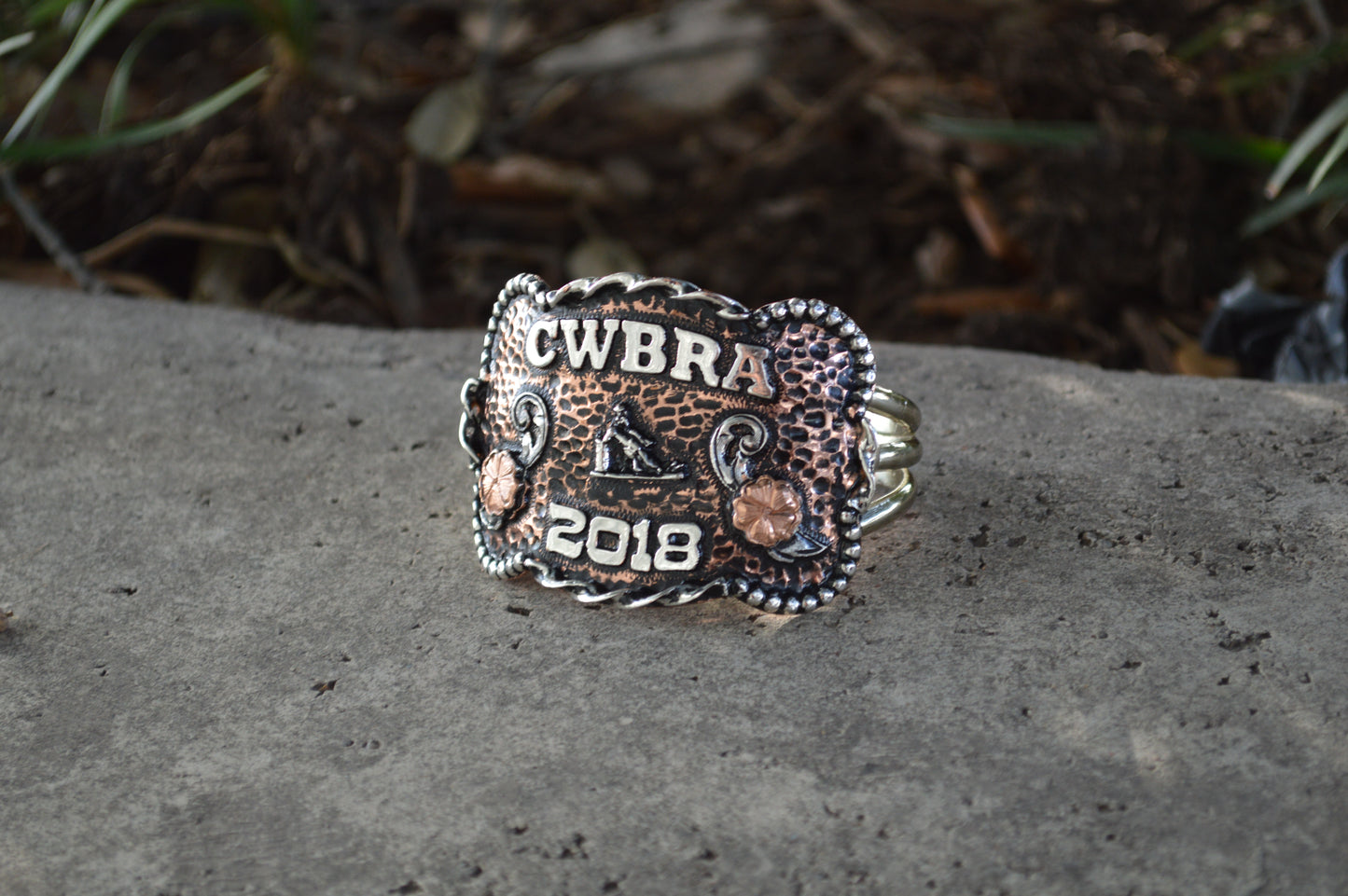 Rodeo Award | Custom Trophy Cuff Bracelet Style 1