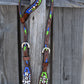 Rodeo Award | Wave one ear floral tooled w/ background paint & SS spots & Crystals