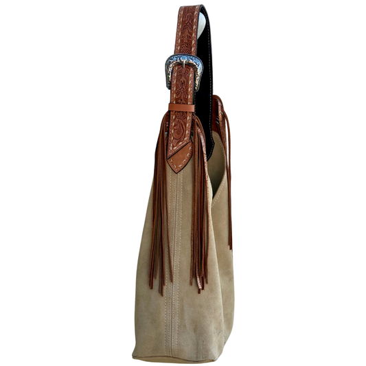 Darlin Duo- Sand With Rose Whith Fringe