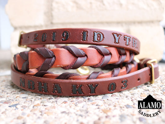 Rodeo Award | E-777 Barrel Reins with lettering (17)