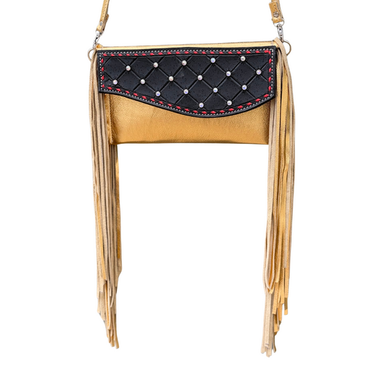 Fringe Clutch- Golden Hour