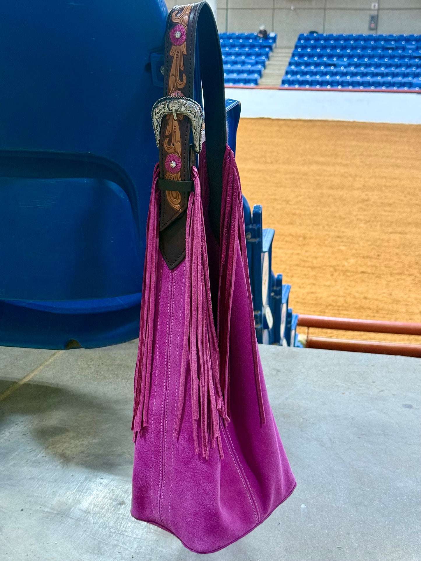 Darlin Duo Bag- Pink with Malibu Barbie Fringe Strap