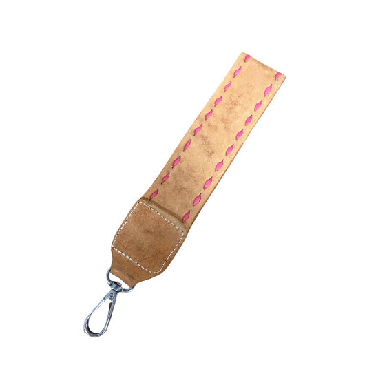 Geo tooled leather keychains #14