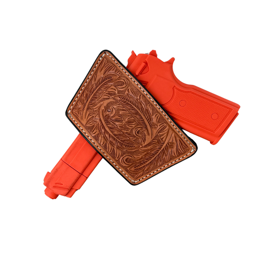 Universal Holster- Cowboy Feather in Golden