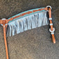 3F23-Turquoise shimmer 1-3/4" Contour breast collar