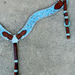 3017-BANDANA AQUA 2-1/2" Wave breast collar hand bandana tool and whip-stitch