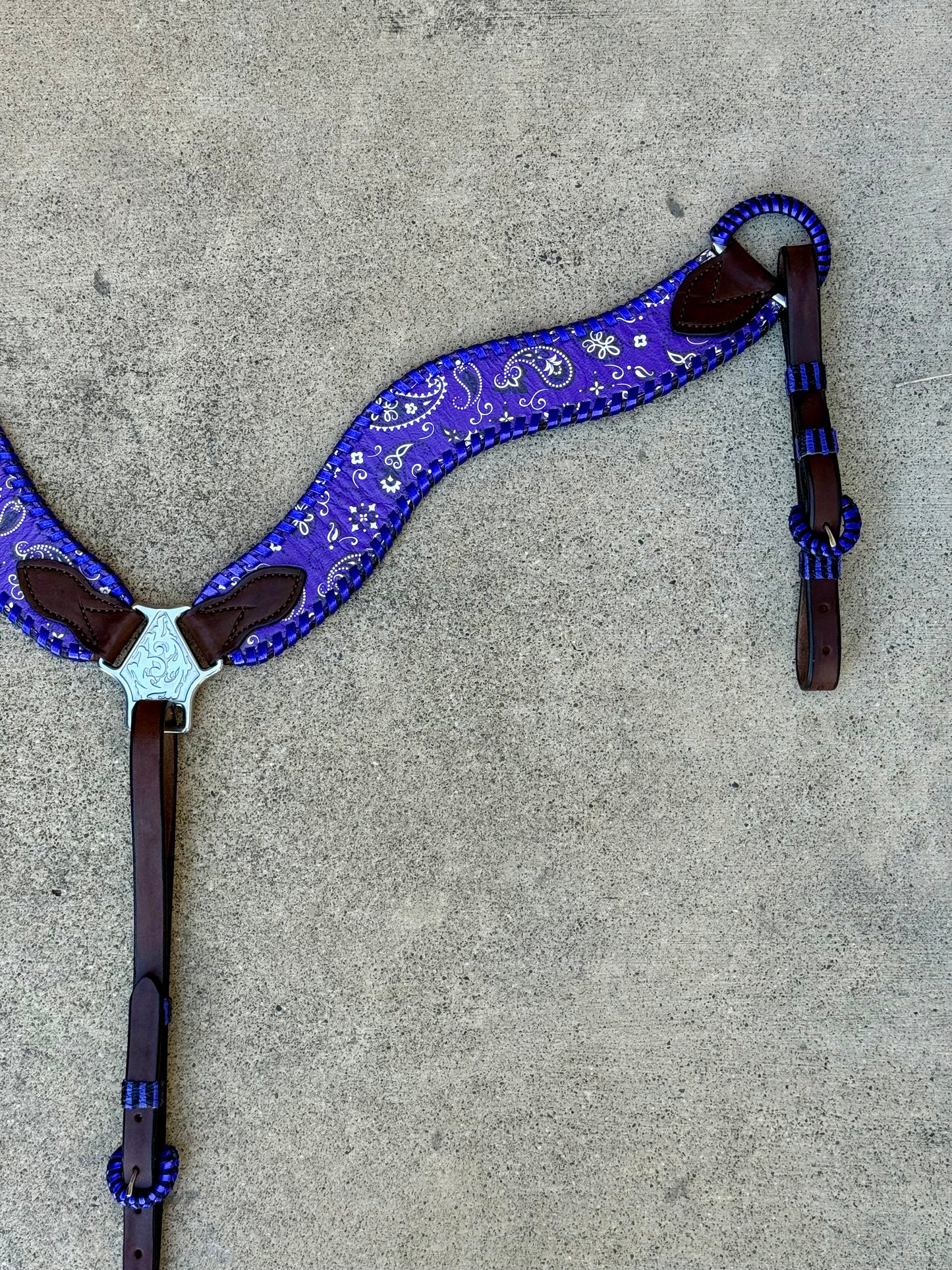 2.5" Wave Breast Collar | 3017 Bandana Purple