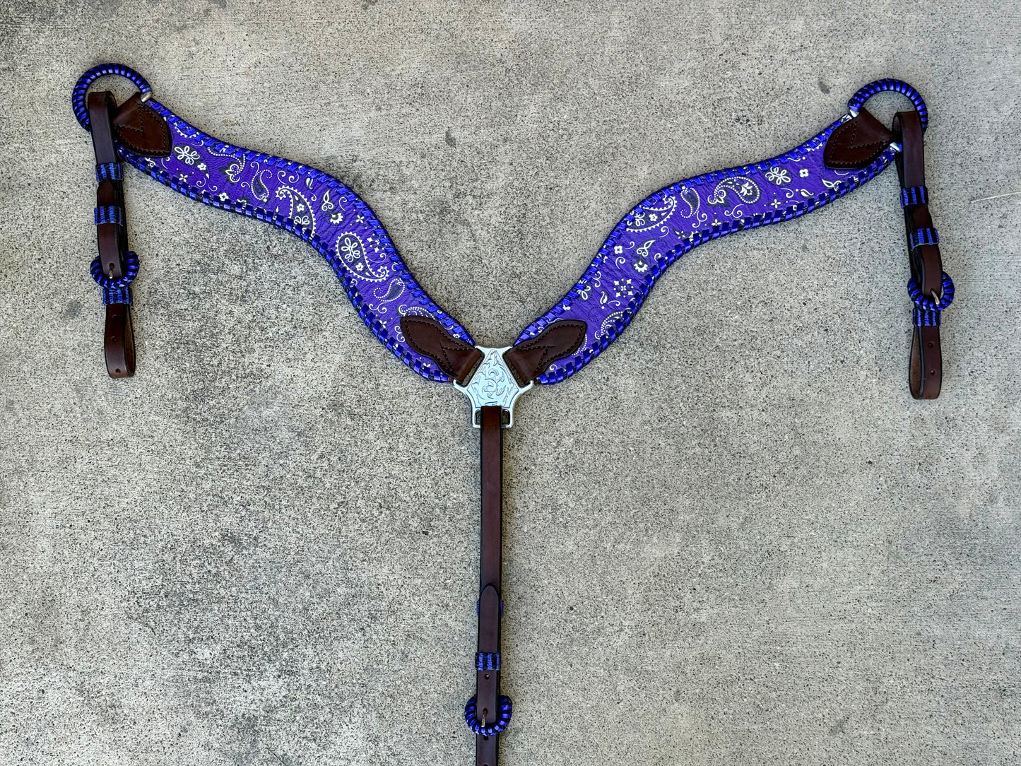 2.5" Wave Breast Collar | 3017 Bandana Purple