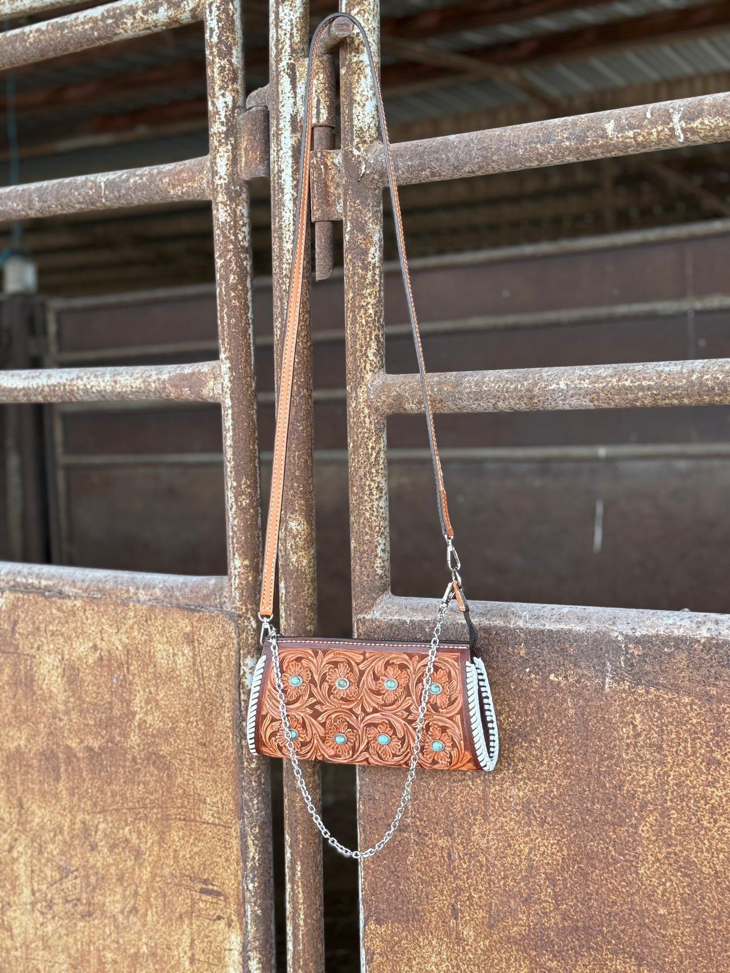 ARRIVING JUNE 27 Pony Purse- Turquoise Stone