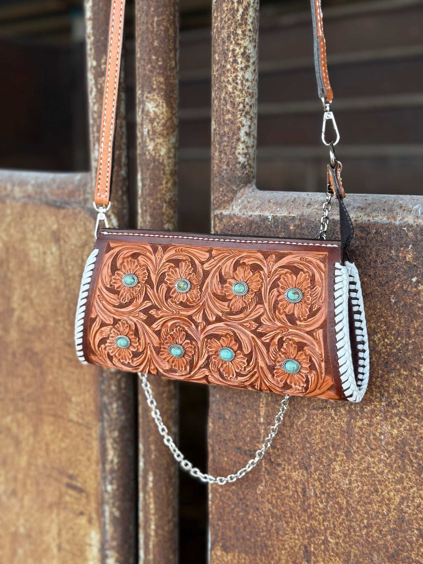 ARRIVING JUNE 27 Pony Purse- Turquoise Stone