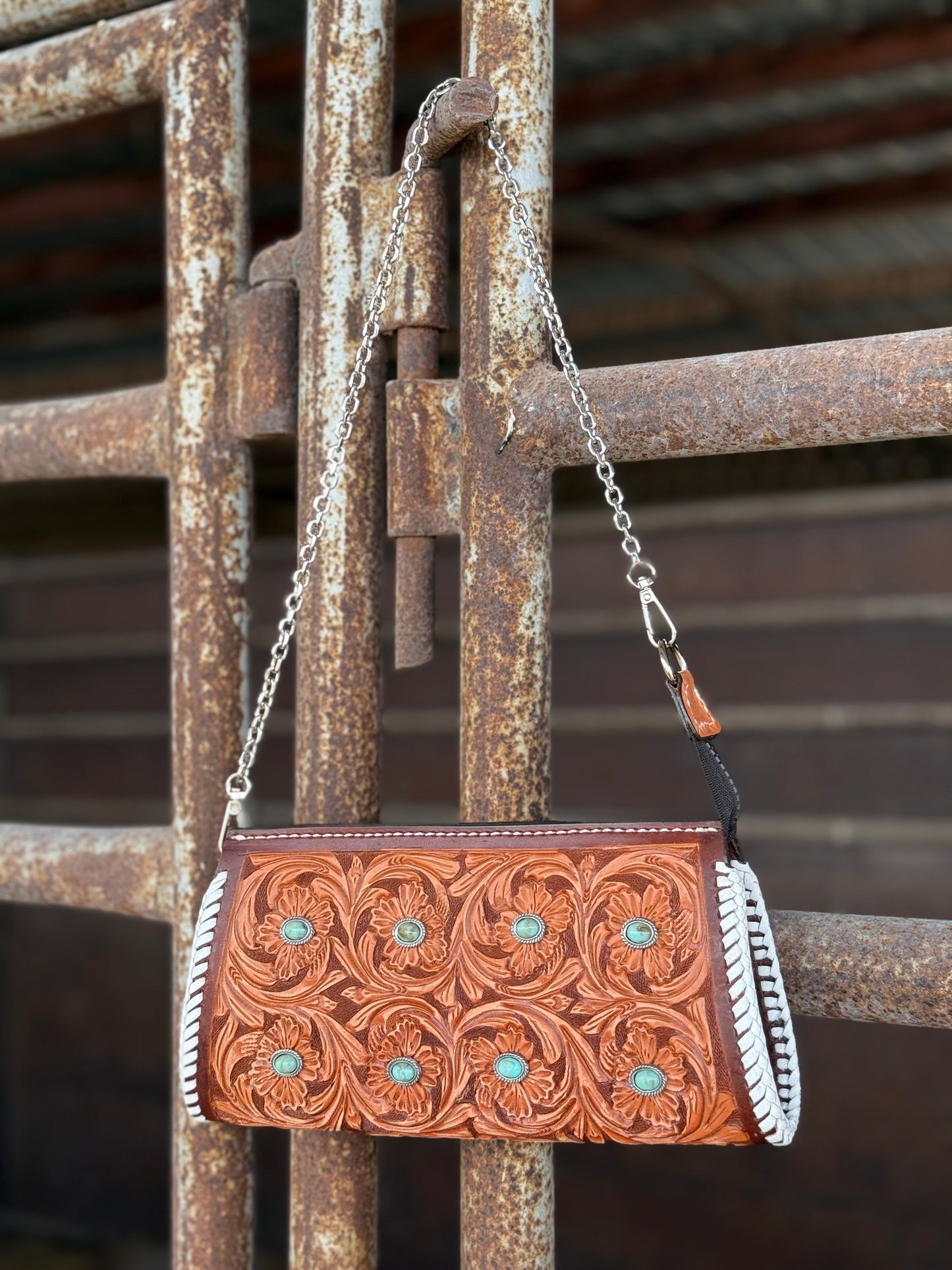 ARRIVING JUNE 27 Pony Purse- Turquoise Stone