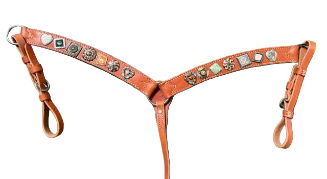 VINTAGE CONCHO BREASTCOLLARS