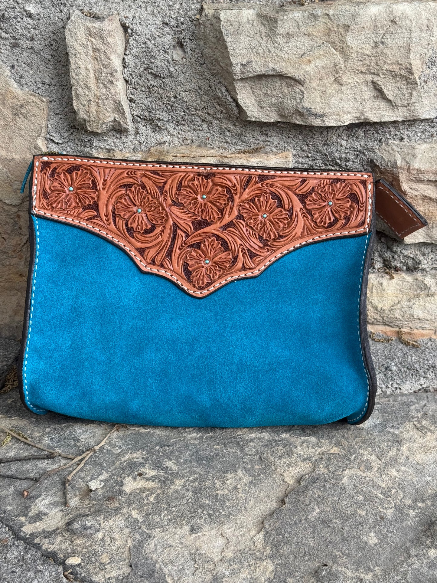 Turquoise Sunrise Travel Bag