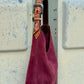 Darlin Duo - Maroon With Cheetah Rose Strap