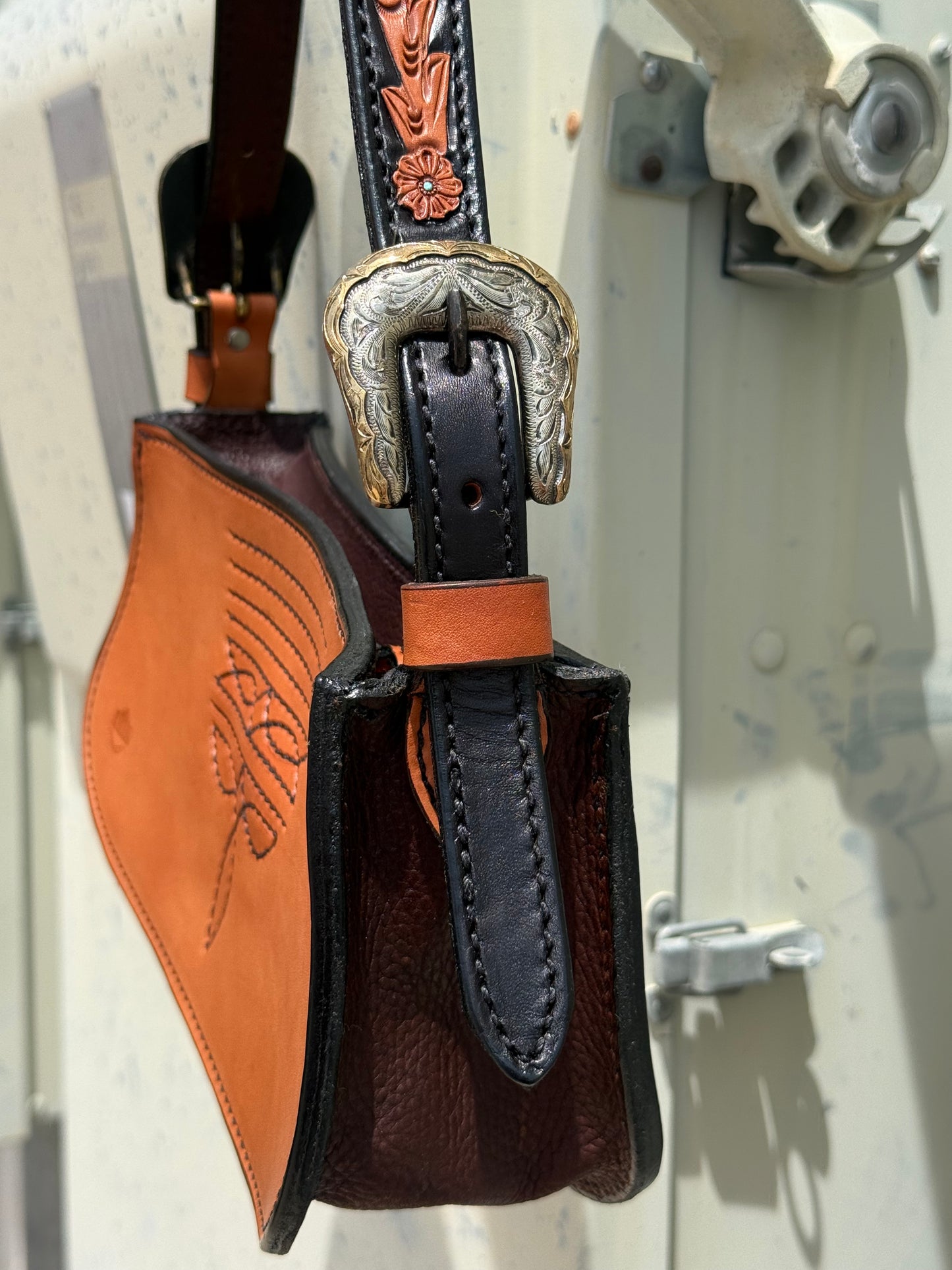 Buckle Bag - Turquoise Gator