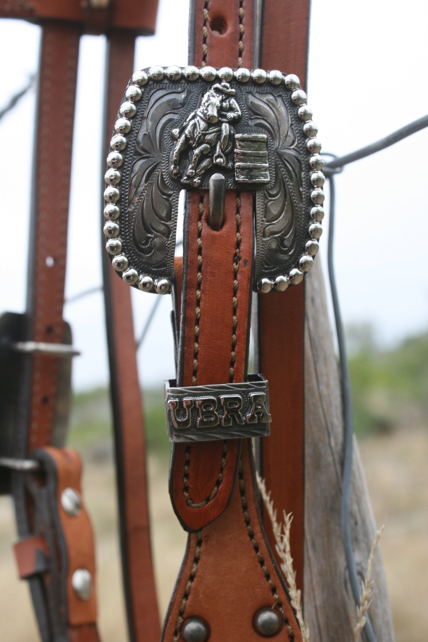 Rodeo Award | Custom Trophy Headstall Buckles w/ Figurine & Custom Loop