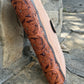 #14 Bible Cover Roughout with floral tooled binder