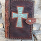 #16 Bible cover Turquoise gator cross on toast (ONE OF ONE ONLY)