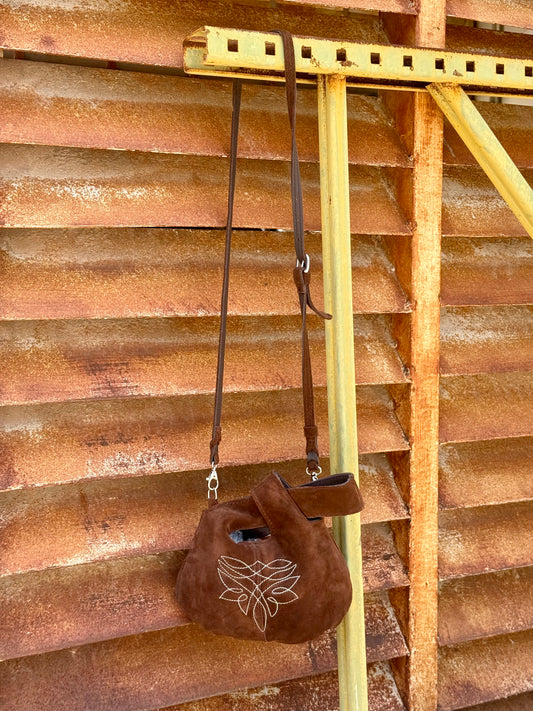 CATTLE BELL BAG- CHOCOLATE