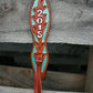 Rodeo Award | Wave one ear floral tooled w/ background paint (8 letters)