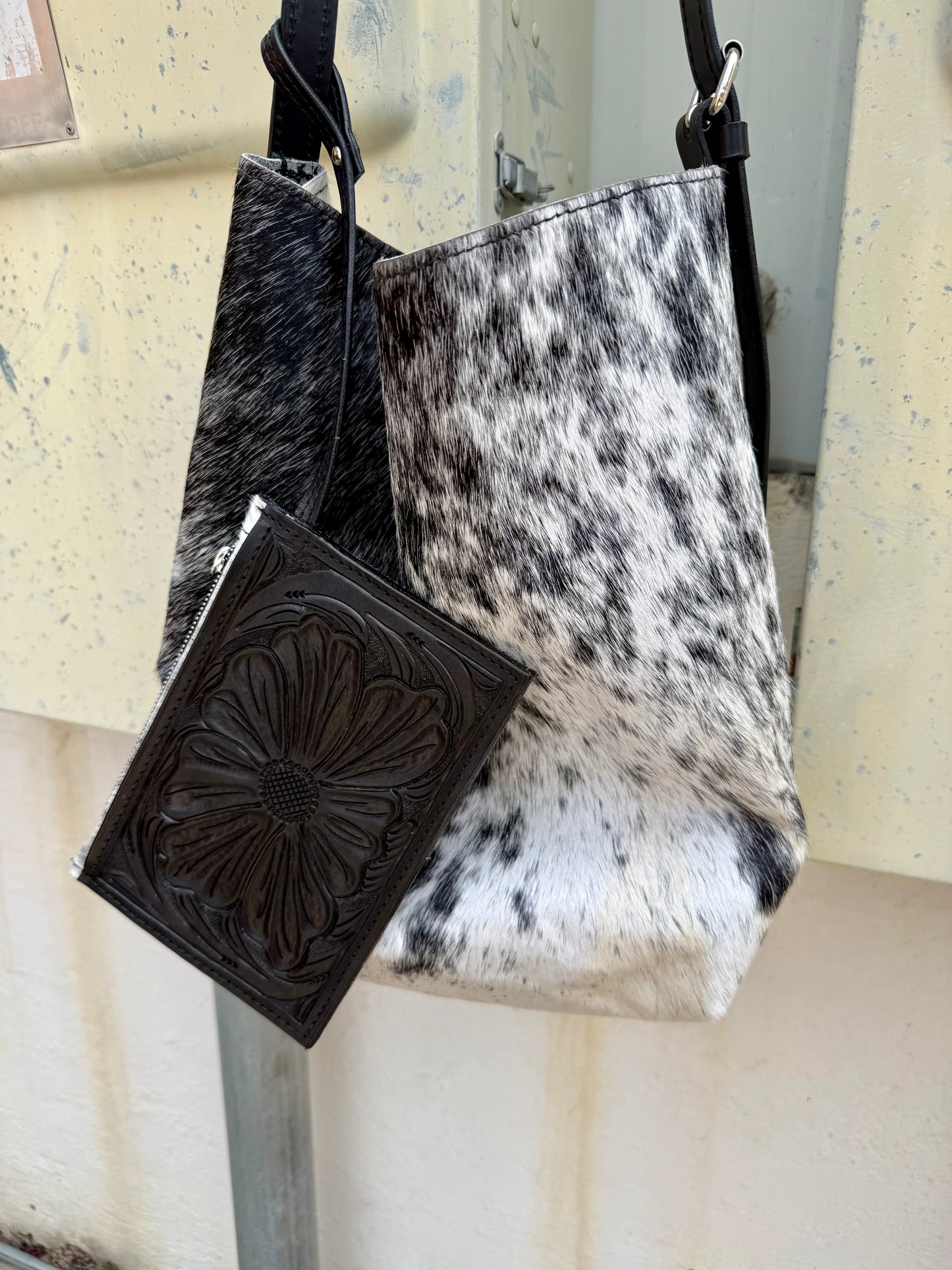 Livestock Tote- Salt & Pepper #3