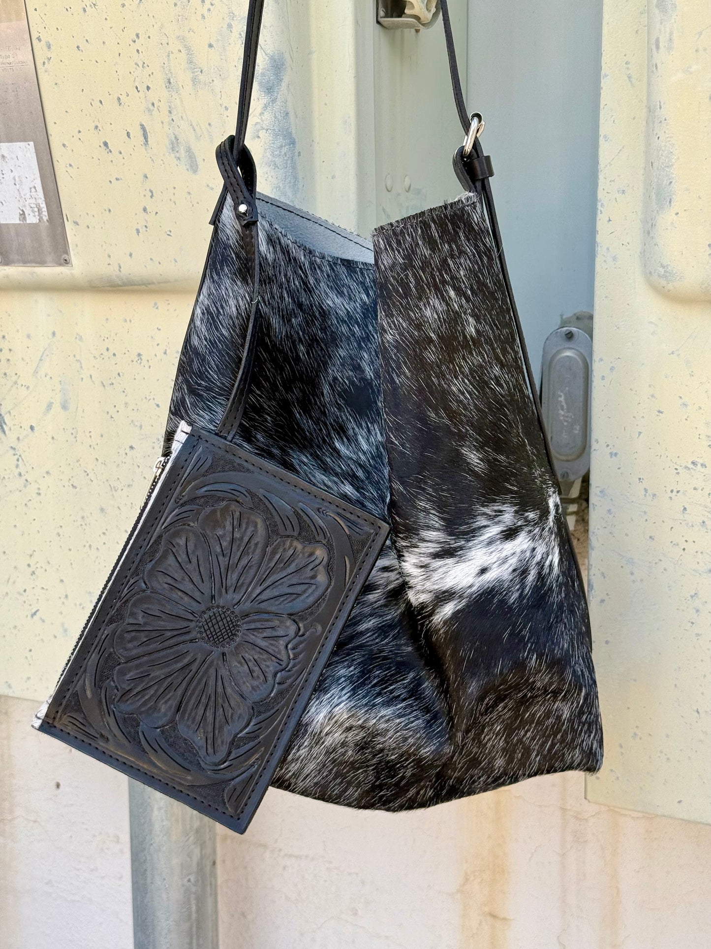 Livestock Tote- Salt & Pepper #2
