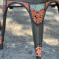 (STOCK!) SET OF 2 The Country Coffee Chairs- TURQUOISE GATOR