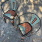 (STOCK!) SET OF 2 The Country Coffee Chairs- TURQUOISE GATOR