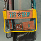 Clear travel Bag- Yee-Haw on Yellow