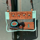 Clear Travel Bag- Turquoise Stone Teal