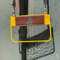 Clear Travel Bag- Checkered Ace on yellow