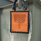 The Card Handbag- Checkered with Fringe