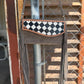Fringe Clutch- Checkered in grey