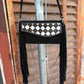 Fringe Clutch- Checkered in black