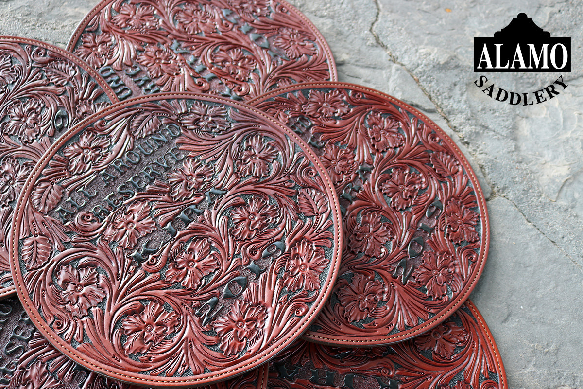 Rodeo Award | Rope Can Floral Tooled w/ Paint & Lettering (24)