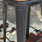 (PRE-ORDER) SWIVEL BAR STOOLS WITH TALL BACK "The Black Cowboy Stitch"