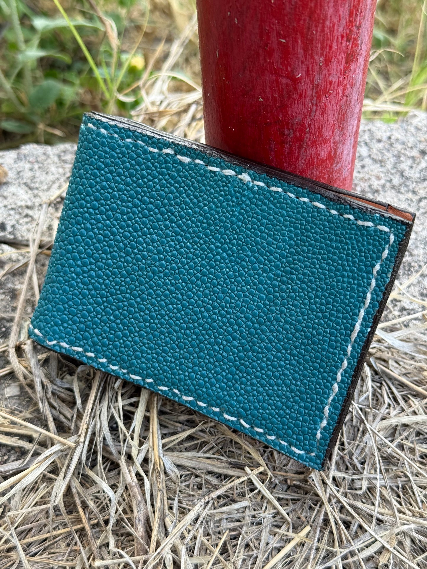 Genuine Stingray Money Clip Wallet | Bluebonnet
