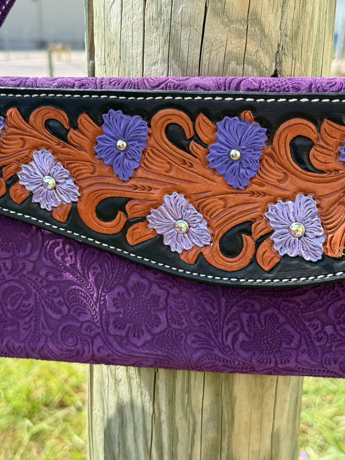 Fringe Clutch | Purple Collection