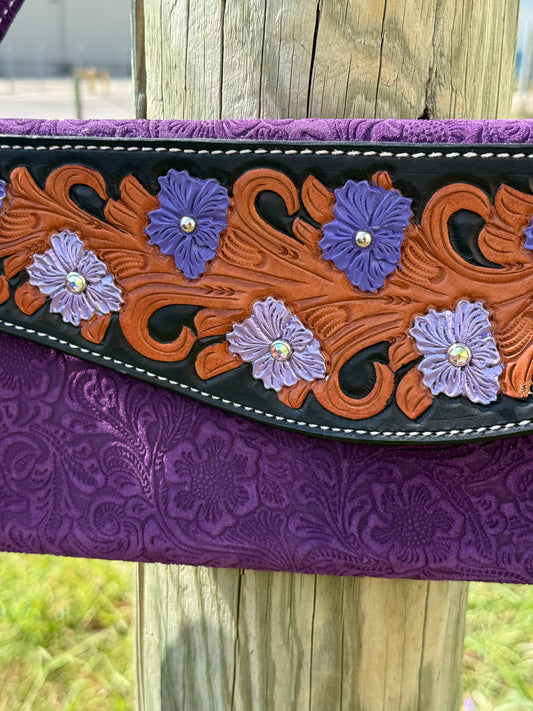 Fringe Clutch | Purple Collection