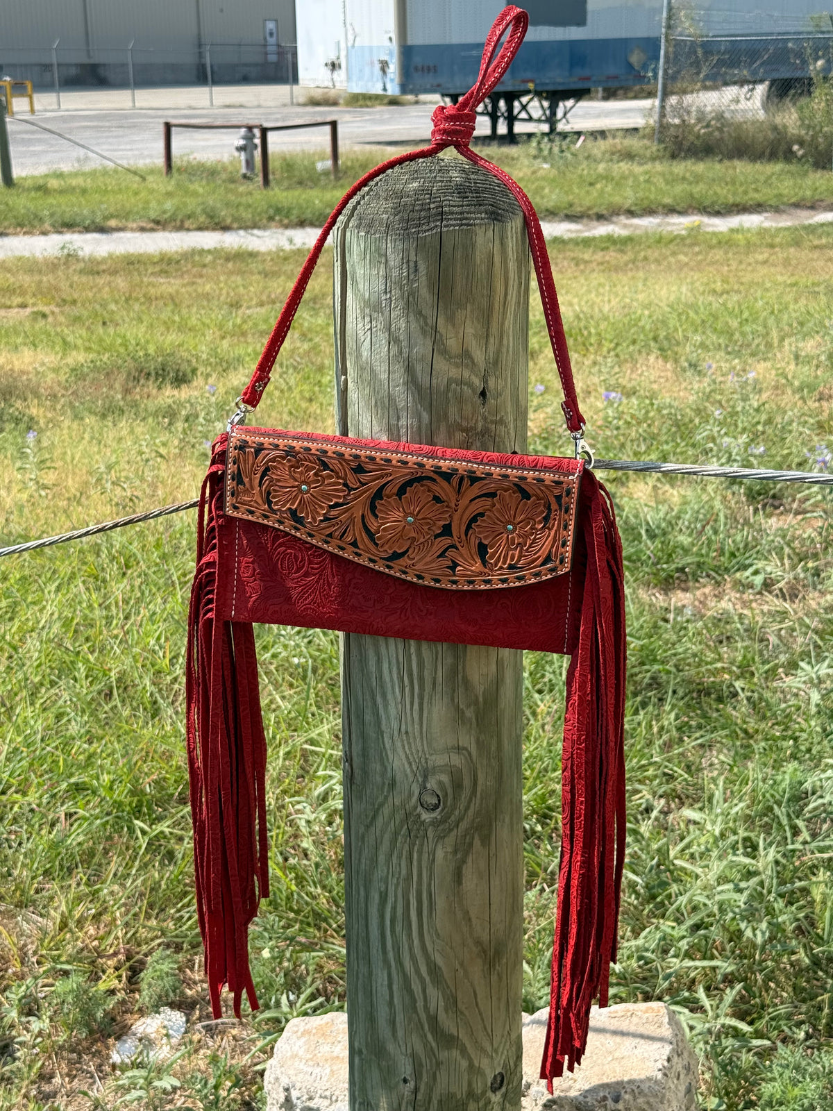 Fringe Clutch | Red Howdy