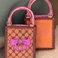The Card Handbag- Pink bow
