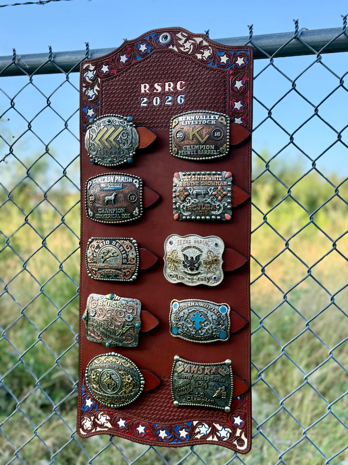 Trophy Buckle Holder | 10 Piece Trophy Buckle Holder USA
