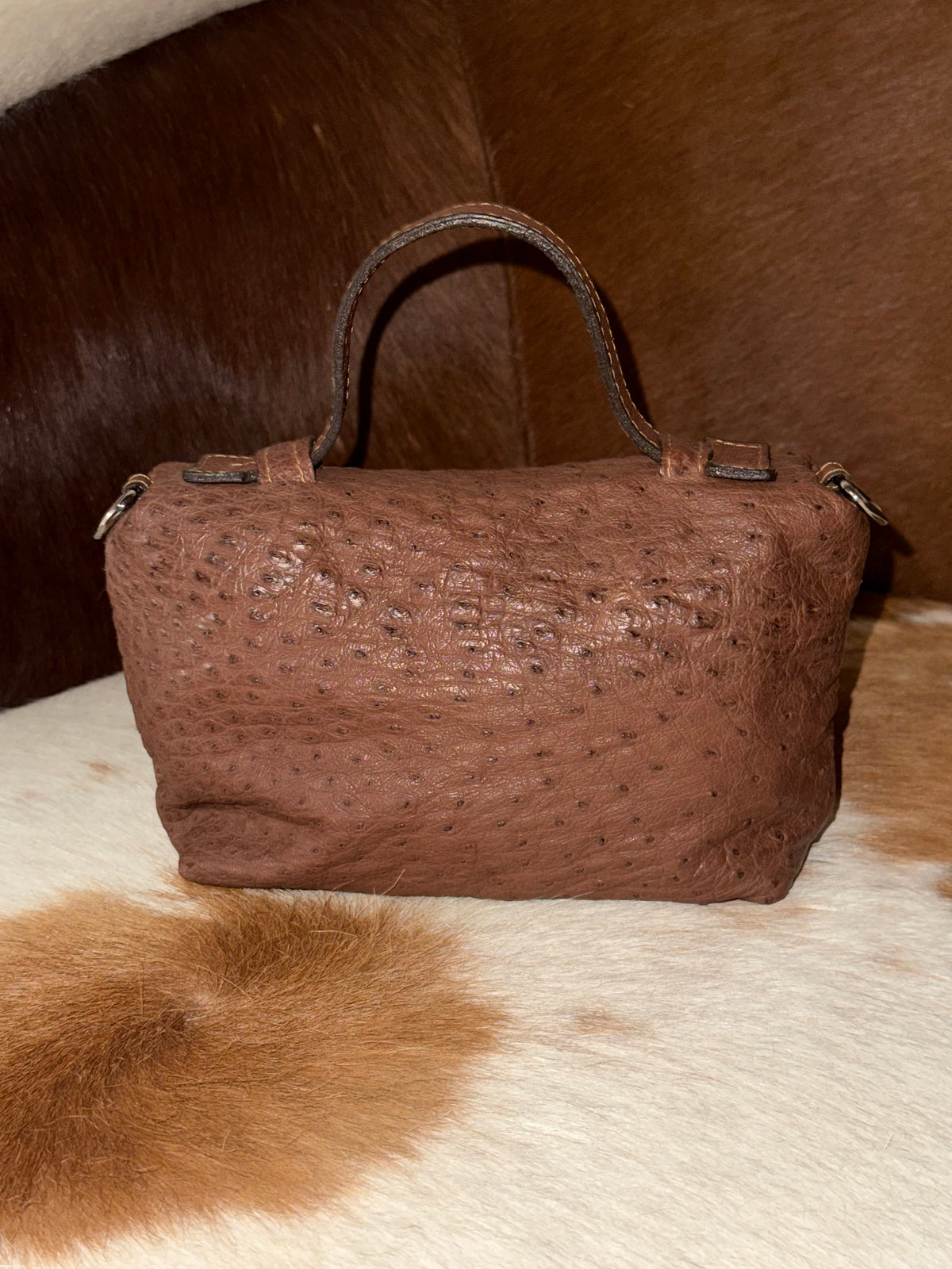 The Rio Grande | Exclusive Exotic Handbag - Chocolate Ostrich