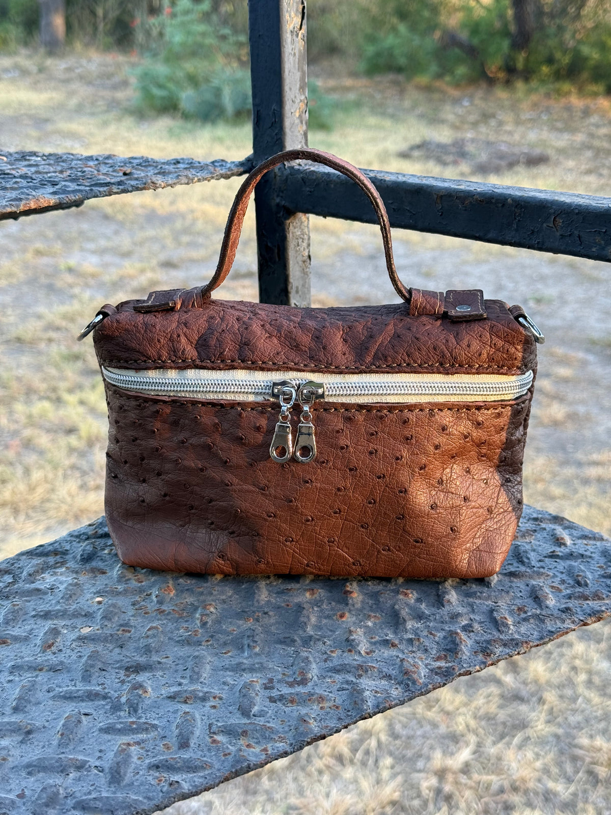 The Rio Grande | Exclusive Exotic Handbag - Chocolate Ostrich