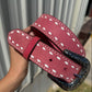 Clearance | 1.5" Straight Belt Pink Roughout TBS